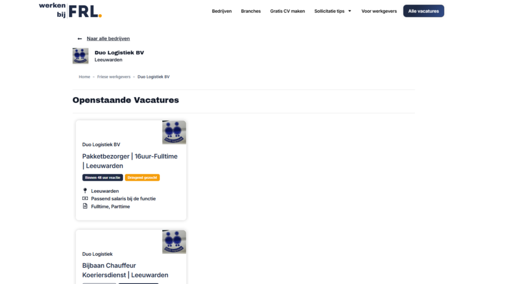Alle vacatures op 1 plek